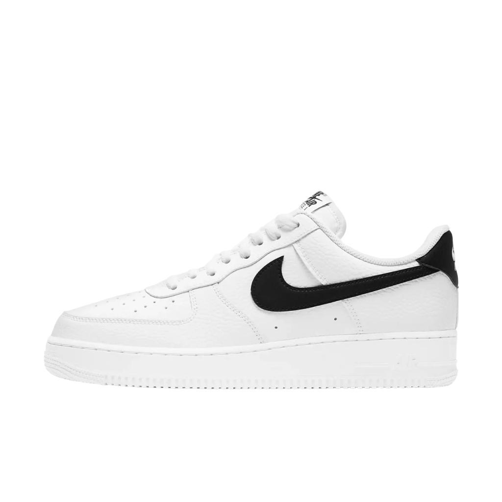 Nike Air Force 1 Low ‘07 White Black Pebbled Leather