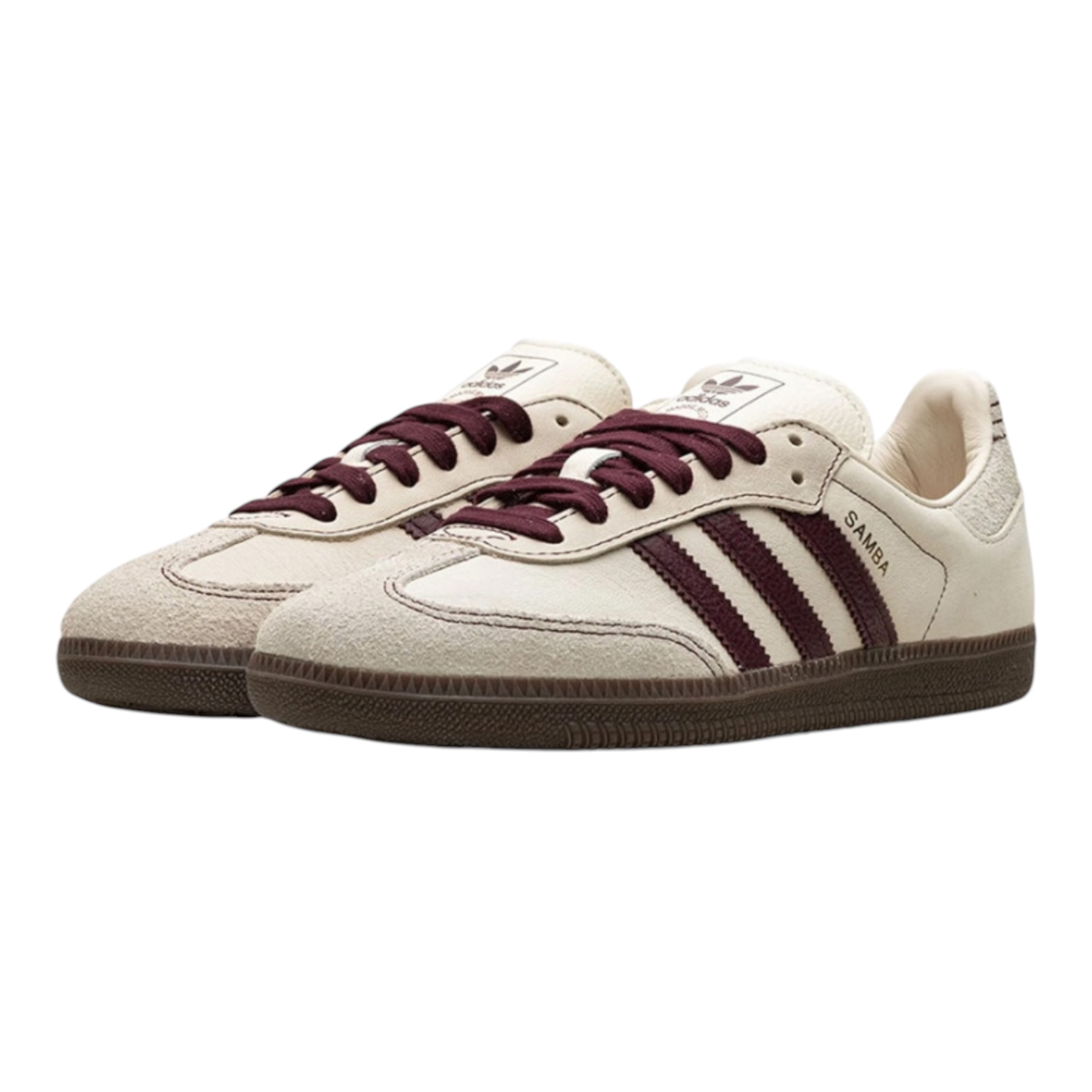 Adidas Samba OG Wonder White Maroon (Women’s)