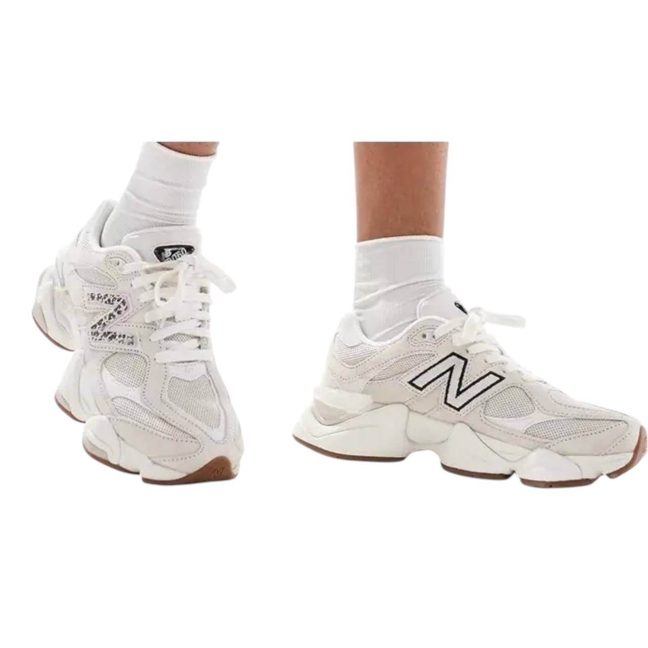 New Balance 9060 Sea Salt Leopard Print