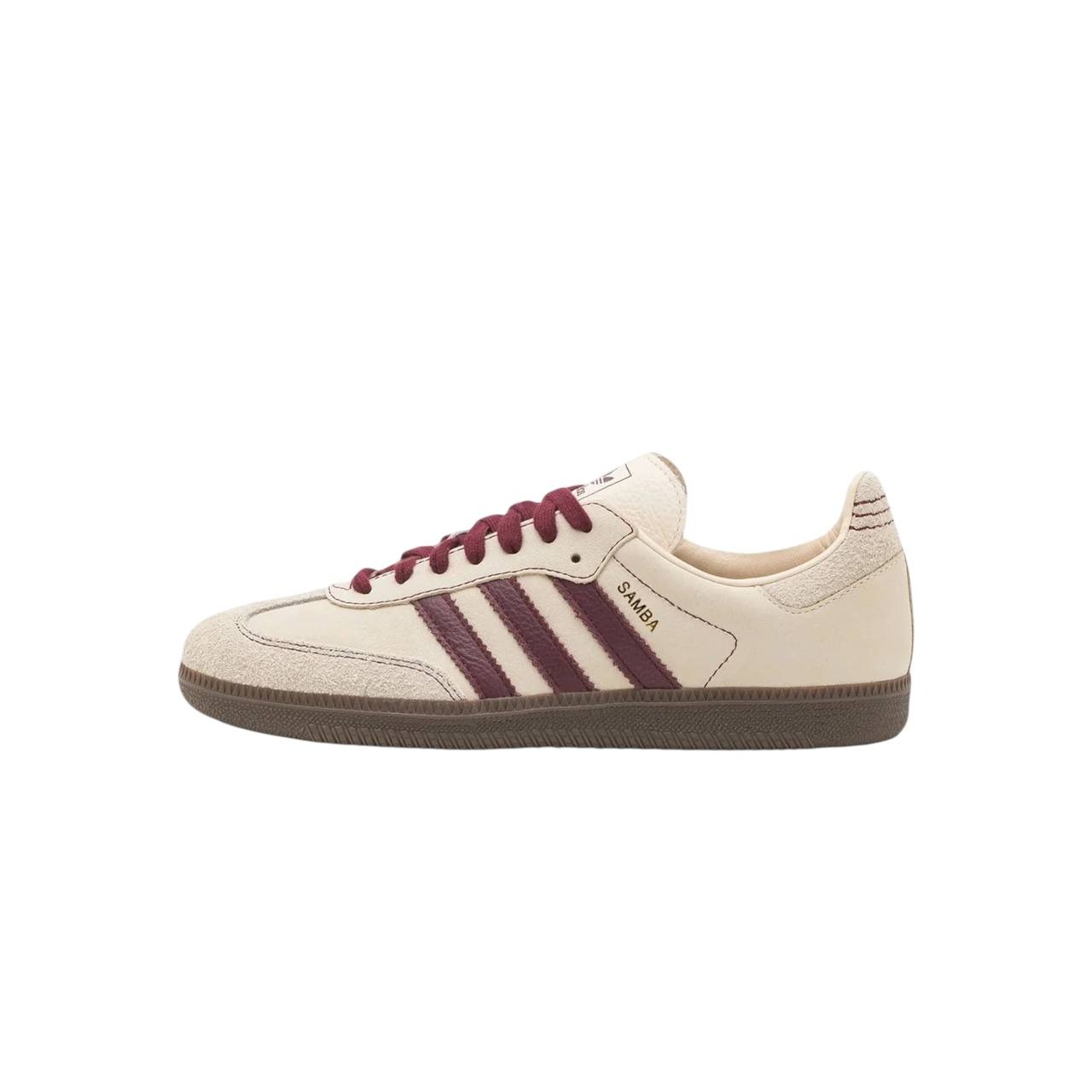 Adidas Samba OG Wonder White Maroon