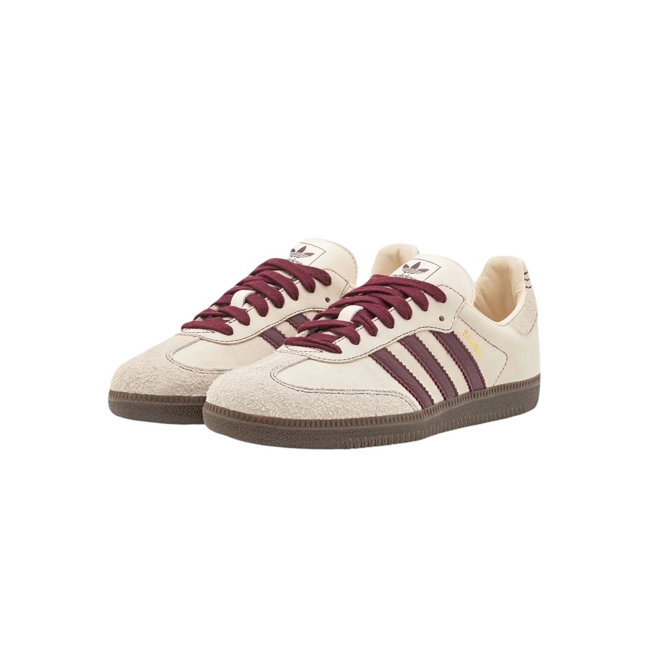 Adidas Samba OG Wonder White Maroon