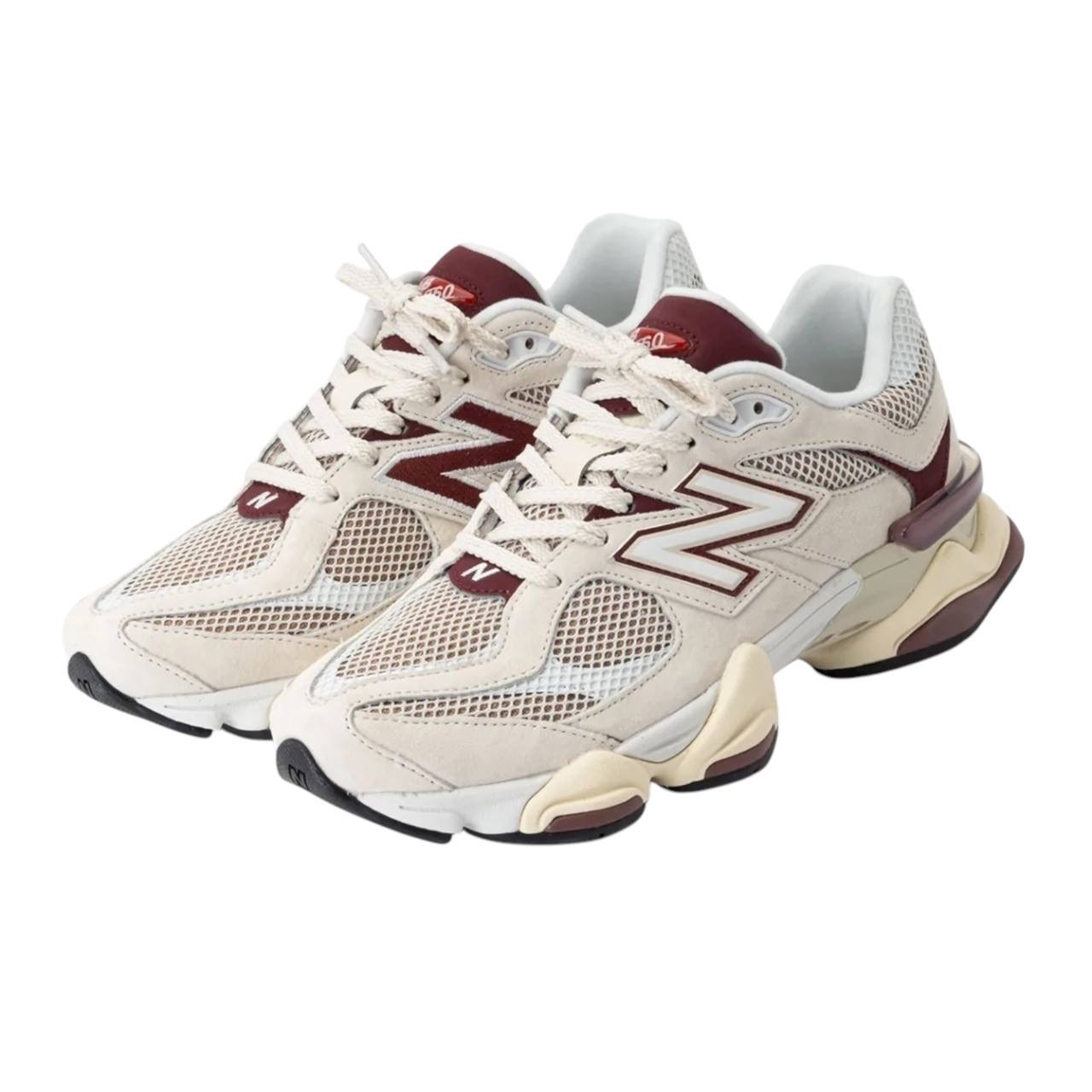 New Balance 9060 Linen Burgundy