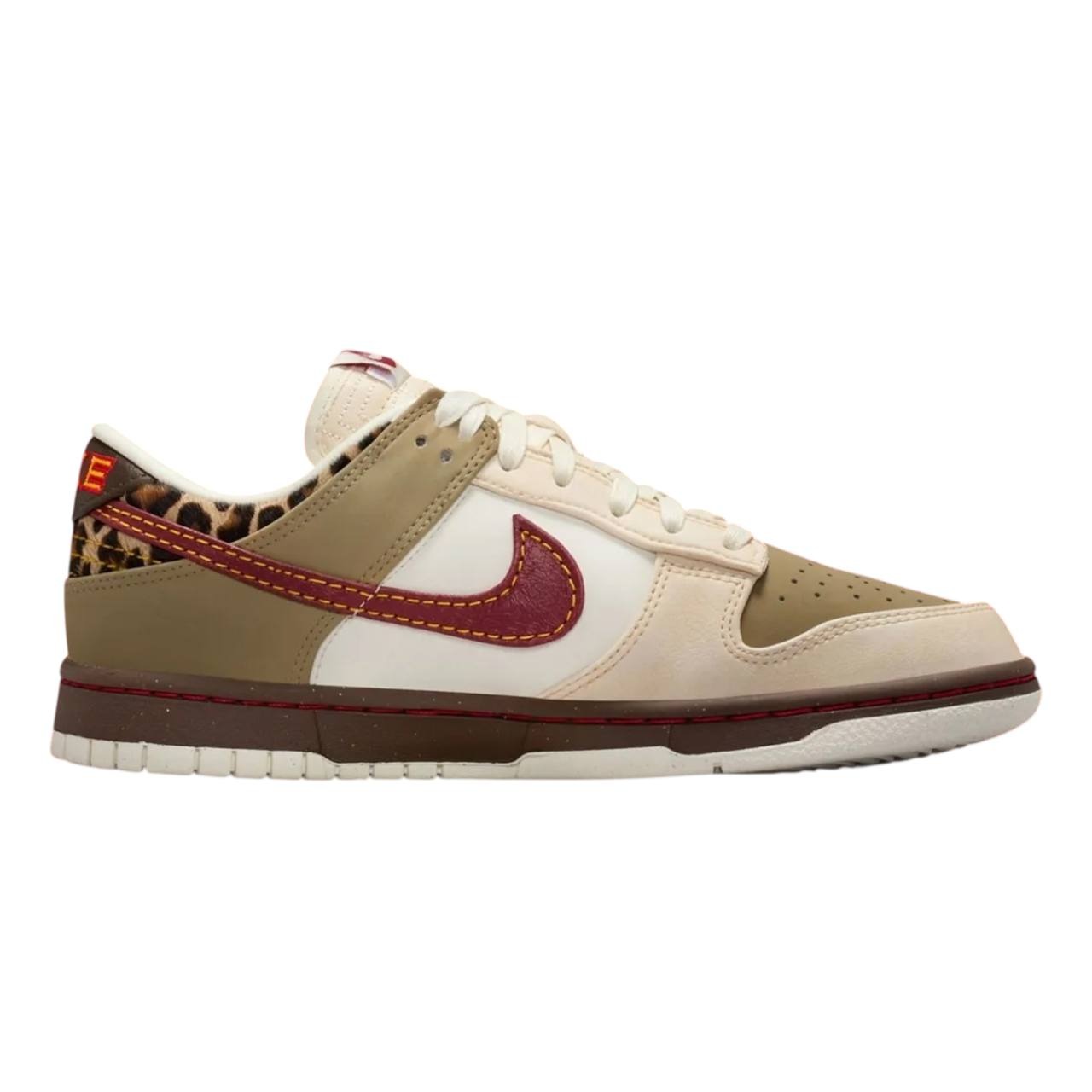 Nike Dunk Low “Khaki Team Red Pearl White”
