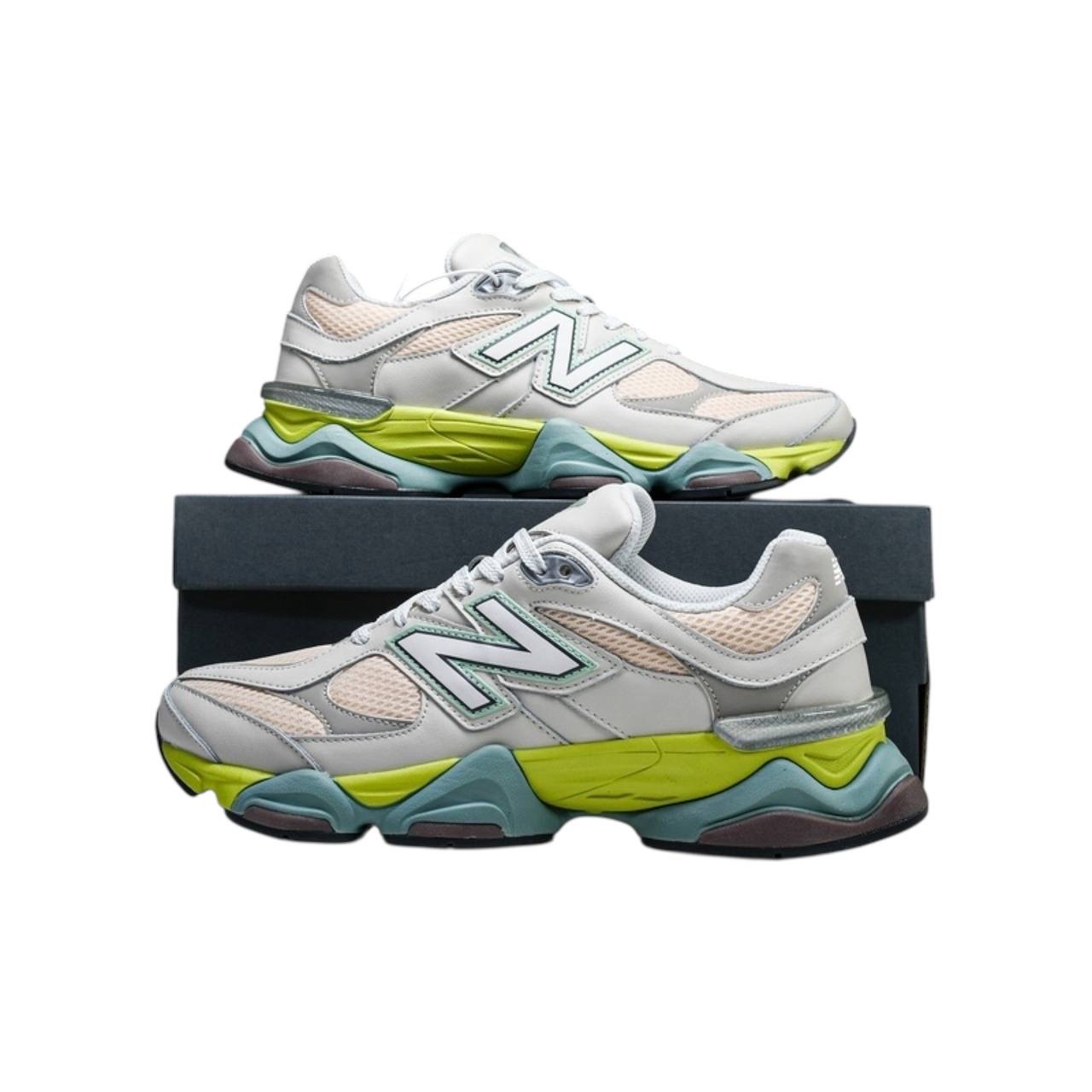 New Balance 9060 Moonbeam Vintage Rose Lime