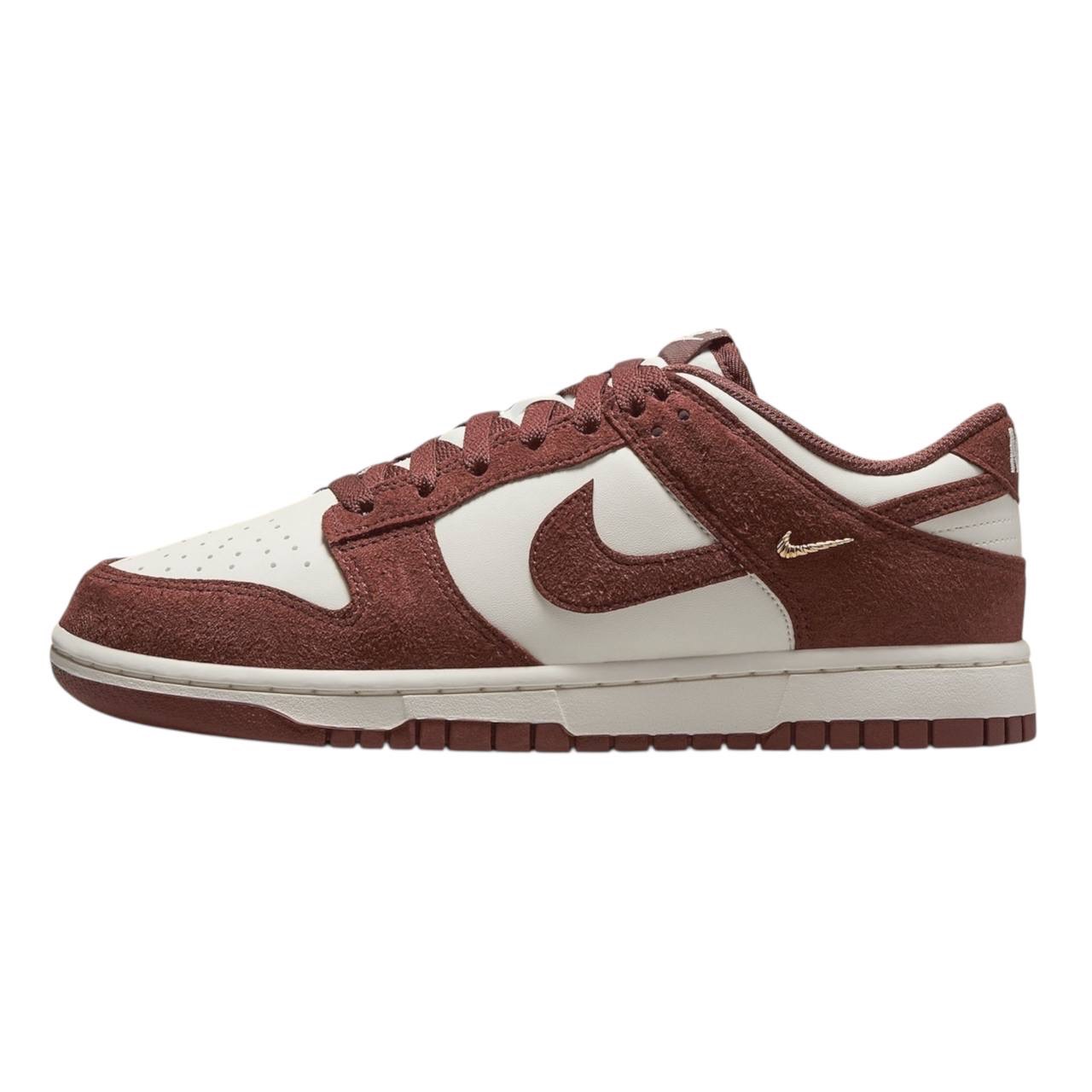 Nike Dunk Low Red Sepia Gold Mini Swoosh (Women’s)